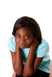 anxious teen african-american