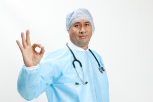 physician signalling okay