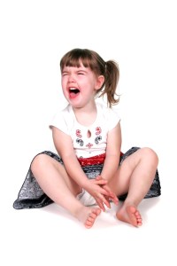 tantruming girl