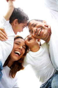 diverse happy parents